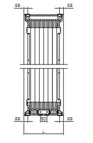 Stelrad Vertex Plan CT radiateur H1800xT20xB500 - 1266 Watt (EN442 75/65/20) - Ral 9016 Blanc signalisation