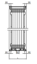 Stelrad Vertex Plan CT radiateur H2000xT21xB600 - 1962 Watt (EN442 75/65/20) - Ral 9016 Blanc signalisation
