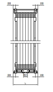 Stelrad Vertex Plan CT radiateur à panneaux H2000xT22xB400 - 1584 Watt (EN442 75/65/20) - Ral 9016 blanc signalisation