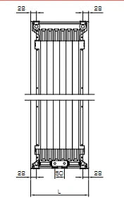 Stelrad Vertex Plan CT radiateur à panneaux H2000xT22xB600 - 2376 Watt (EN442 75/65/20) - Ral 9016 blanc signalisation