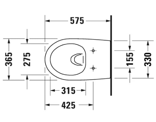 Duravit Architec wc-suspendu PACK Rimless (wc-suspendu + siège softclose) sans bride - blanc - B365xD575 mm