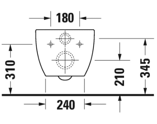 Duravit Architec wc-suspendu PACK Rimless (wc-suspendu + siège softclose) sans bride - blanc - B365xD575 mm