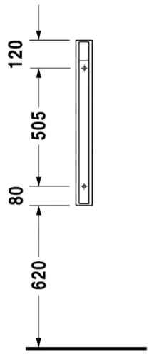 Duravit Starck 3 séparation urinoir -705 x 400 mm - blanc