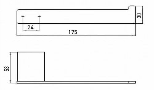 EMCO Loft porte-rouleau de réserve - horizontal - chromé
