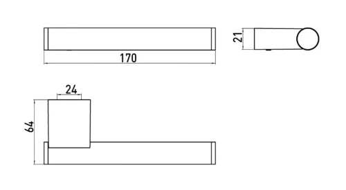 EMCO System 2 porte-rouleau de réserve chromé