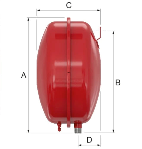 Flamco Flexcon P 18 vase d'expansion (cv) 18 l x 3/4 - 1 bar