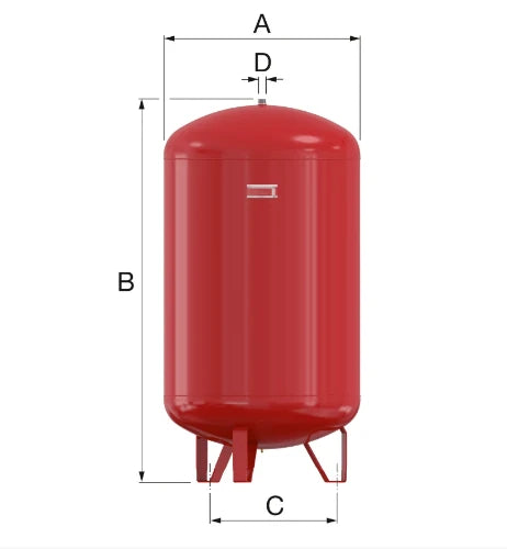 Flamco Flexcon 110 vase d'expansion (cv) 110 l x 4/4 - 1,5 bar (6 bar)