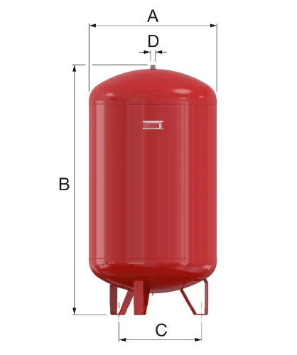 Flamco Flexcon 140 vase d'expansion (cv) 140 l x 4/4 - 1,5 bar