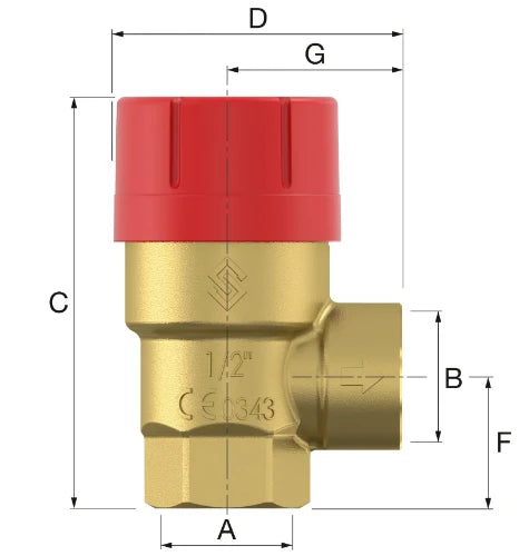 Flamco Prescor groupe de sécurité FF 3/4 - 3 bar