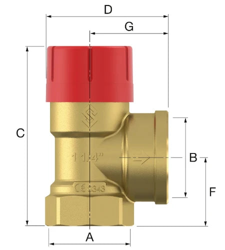Flamco Prescor 550 groupe de sécurité 5/4 4 bar