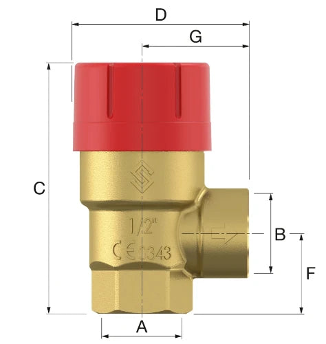 Flamco Prescor groupe de sécurité FF 4/4 - 3 bar