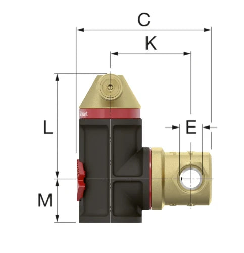 Flamco Flexvent Smart séparateur d'air vertical/horizontal 2"F