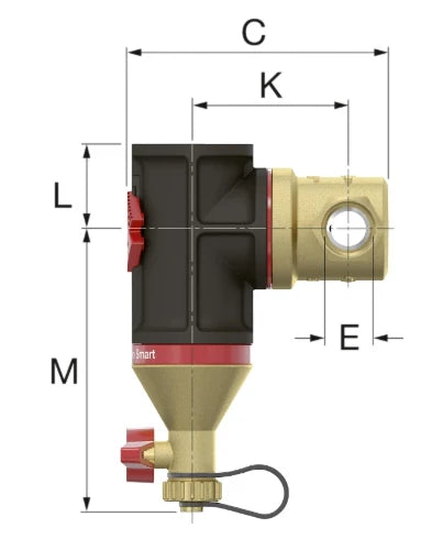 Flamco Clean Smart séparateur de boue FF 4/4 x 4/4