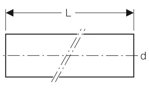 Geberit PE Silent-DB20 tuyau (longueur 3m) 135 x 6 mm (prix au mètre)