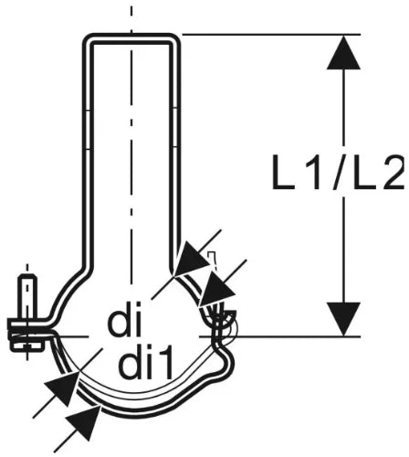 Geberit Pluvia collier 75 mm