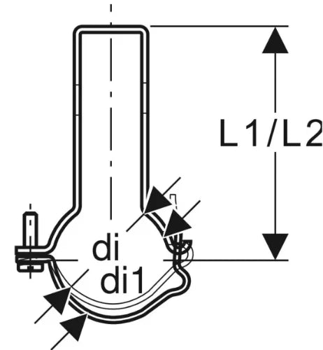 Geberit Pluvia collier 125 mm