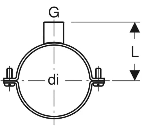 Geberit PE galva collier avec manchon 4/4 x 200 mm