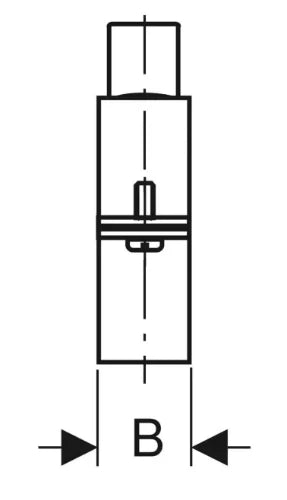Geberit PE galva collier avec manchon 4/4 x 200 mm