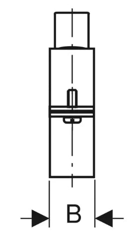 Geberit PE galva collier avec manchon 4/4 x 250 mm