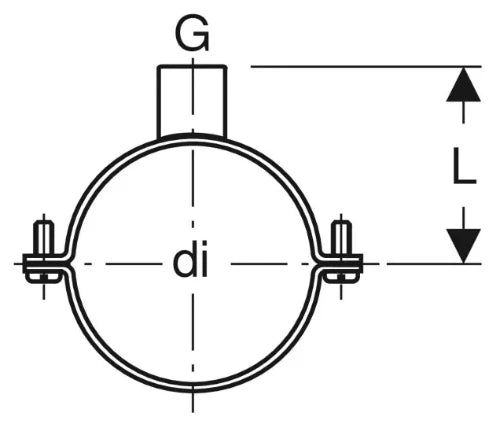 Geberit PE galva collier avec manchon 4/4 x 315 mm