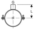 Geberit PE galva collier avec manchon 4/4 x 315 mm