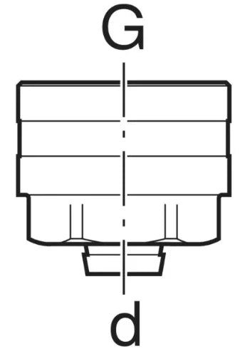 Geberit Mepla raccord à sertir EK3/4 x 16 mm