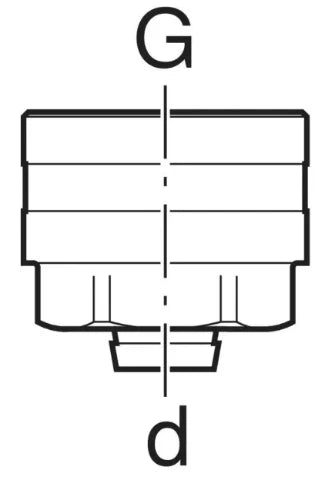 Geberit Mepla raccord à sertir EK3/4 x 20 mm