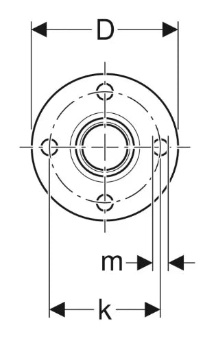 Geberit Mapress C-acier zingué bride avec manchon à sertir PN10-16 DN80 x 88,9 mm
