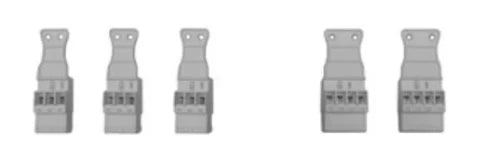 Elco Logon B set de fiches (3x 3-phases - 2x 4-phases) pour pompe et servomoteur