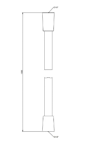 Gessi Emporio Shower flexible de douche 1/2 - 1500 mm - chromé