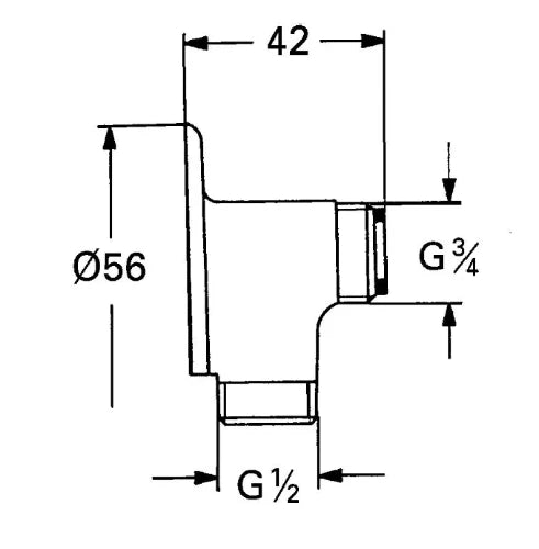 Grohe WSS applique murale - chromé
