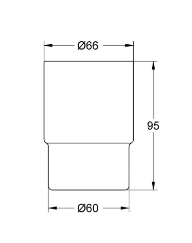 Grohe Essentials New EuroCube verre transparent pour support 40508