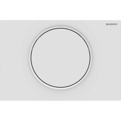 Geberit Sigma 10 plaque de commande - blanc mat / blanc