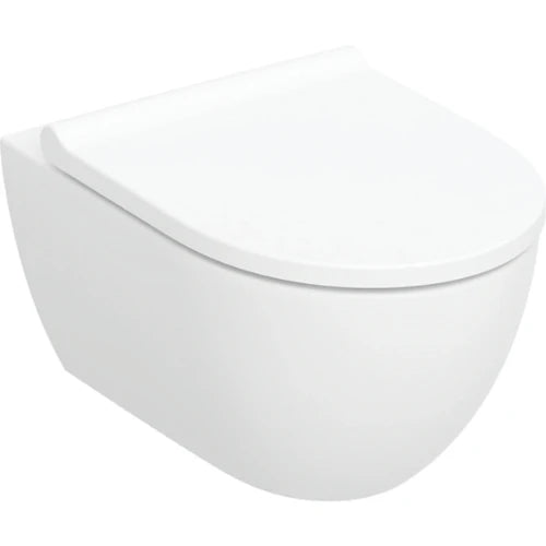 Geberit Acanto pack cuvette suspendue turboflush 530 x 355 mm (cuvette suspendue avec abbatent asym.ount) - blanc