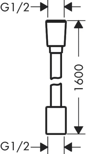 Hansgrohe Designflex textile flexible de douche 1600 mm - bronze brossé