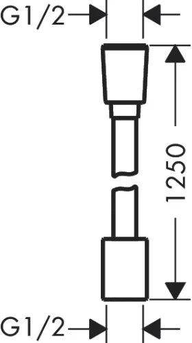 Hansgrohe Designflex textile flexible de douche 1250 mm - bronze brossé