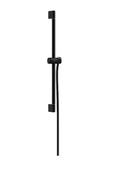 Hansgrohe Unica barre de douche Pulsify S 650 mm avec pièce coulissante/push et flexible de douche 1600 mm - noir mat