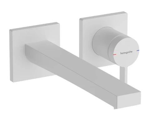 Hansgrohe Tecturis E Mitigeur lavabo encastrée, avec bec 22,5 cm Matt White