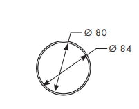 Renson easyflex tuyau rond 80 - 3 mètres