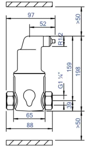 Spirotech Spirovent séparateur d'air Junior horizontal FF 5/4 x 5/4