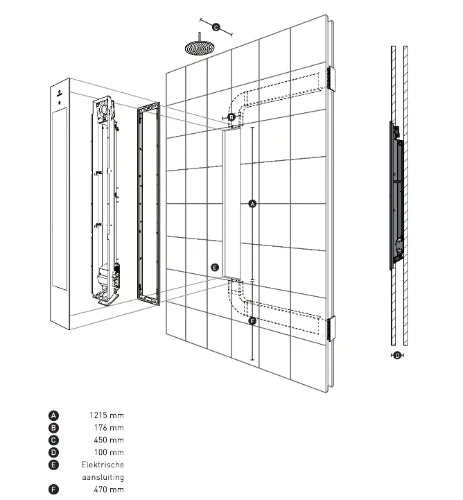 Sunshower Square Pure XL - blanc