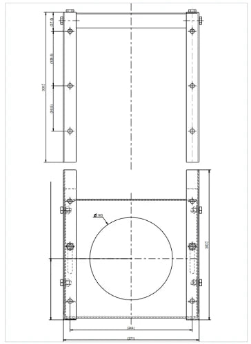 Ubbink CLVkit PP/Galva kit de démarrage 1 - 125/200 mm
