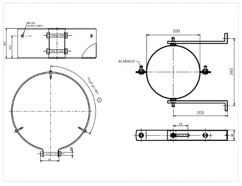 Ubbink CLVkit PP/Galva kit étage 0 - 125/200 mm