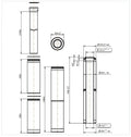 Ubbink CLVkit PP/Galva kit étage 1 - 125/200 mm