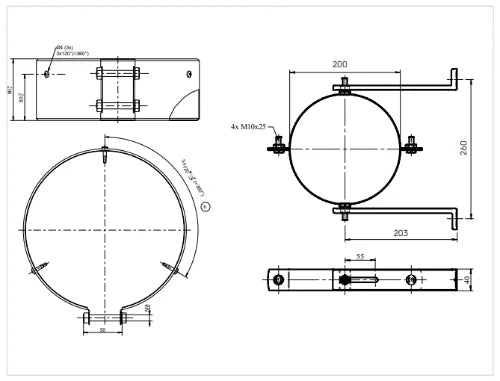 Ubbink CLVkit PP/Galva kit étage 1 - 125/200 mm