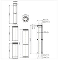 Ubbink CLVkit kit étage 1 court 125/200 Galva/PP