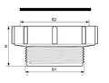 Walraven McAlpine manchon réduit FM 6/4 x 5/4 PP