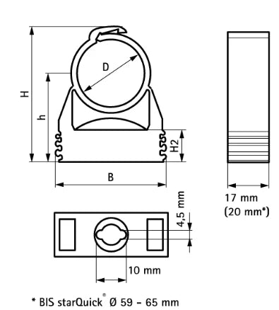 Walraven StarQuick polyamide collier 12 mm
