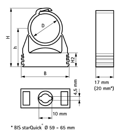 Walraven StarQuick polyamide collier 18 mm