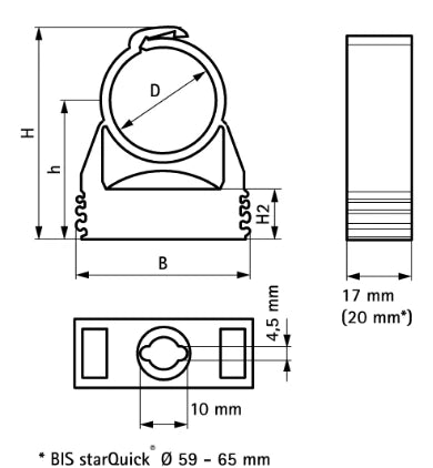 Walraven StarQuick polyamide collier 28 mm